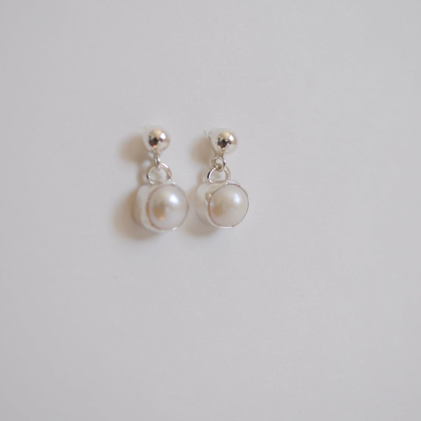 Pearl Mini Dangle Earrings